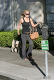 Ali Larter - Candids With Her Dog
