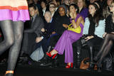 Rihanna attends the Sonia Rykiel Fashion show during Paris Fashion Week Fall-Winter 2008-2009 in Paris